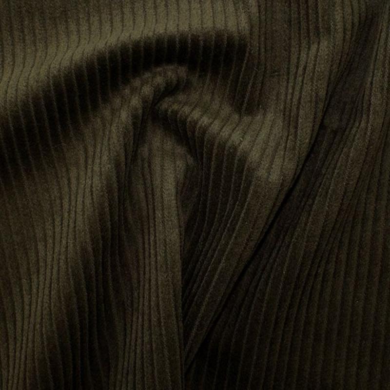 Cotton Corduroy Fabric - 4.5 Wale - Olive