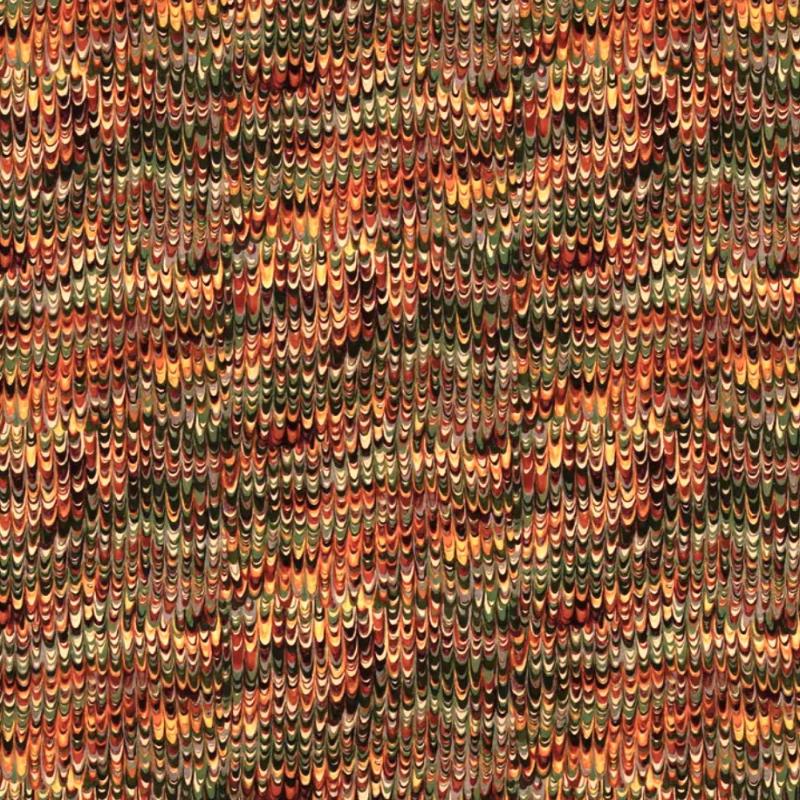 END PAPER VELVET / RED/GREEN