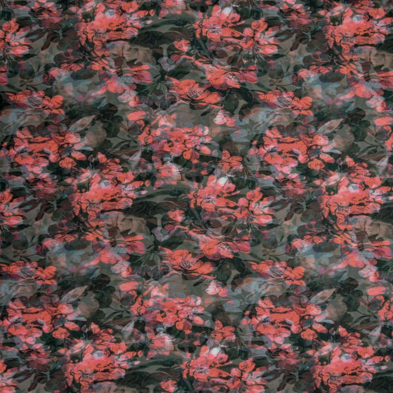 Printed Cotton Lawn Fabric - Autumnal Floral