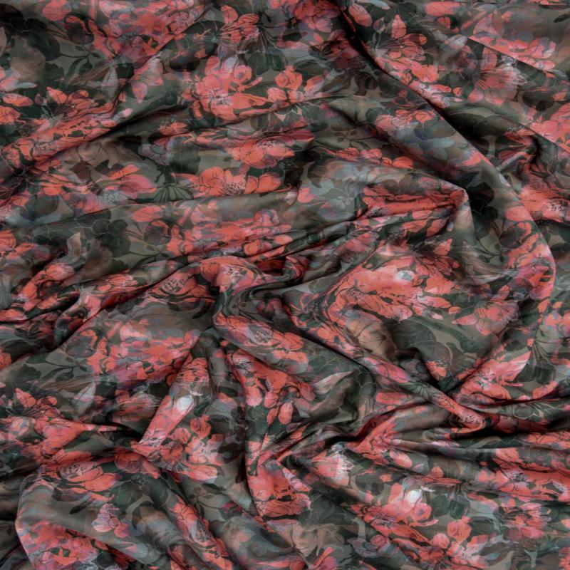 Printed Cotton Lawn Fabric - Autumnal Floral