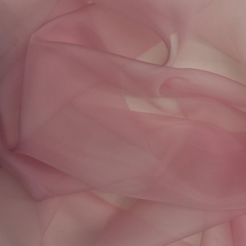 Silk Satin Organza Fabric - Blush Pink
