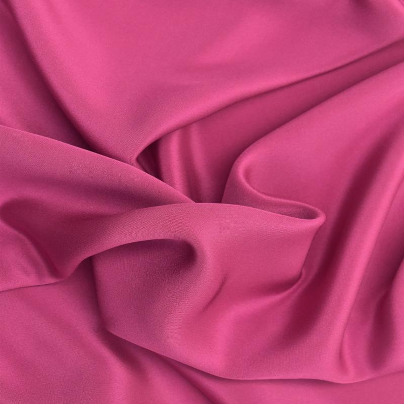Double Crepe Silk Fabric - Wild Berry