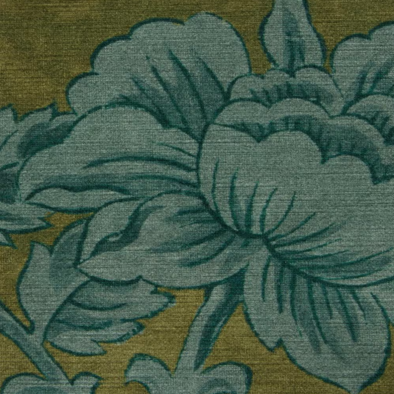 Sambourne Vine Downley Velvet in Kelp 08652303H