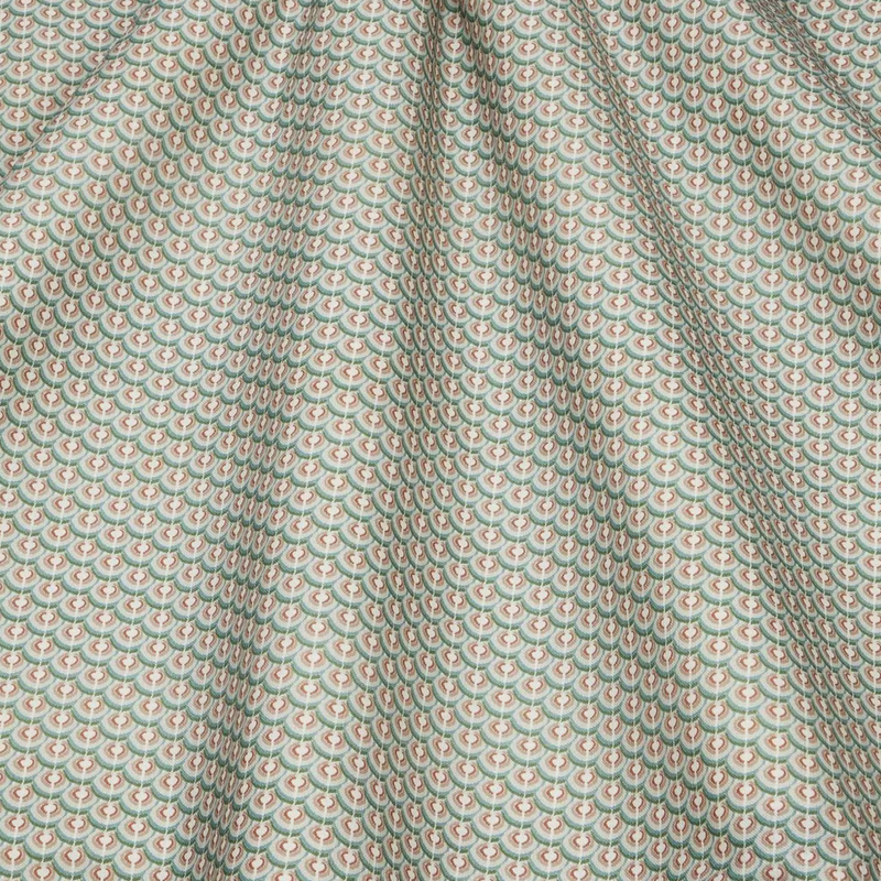 Scallop Spot Cotton in Robins Egg