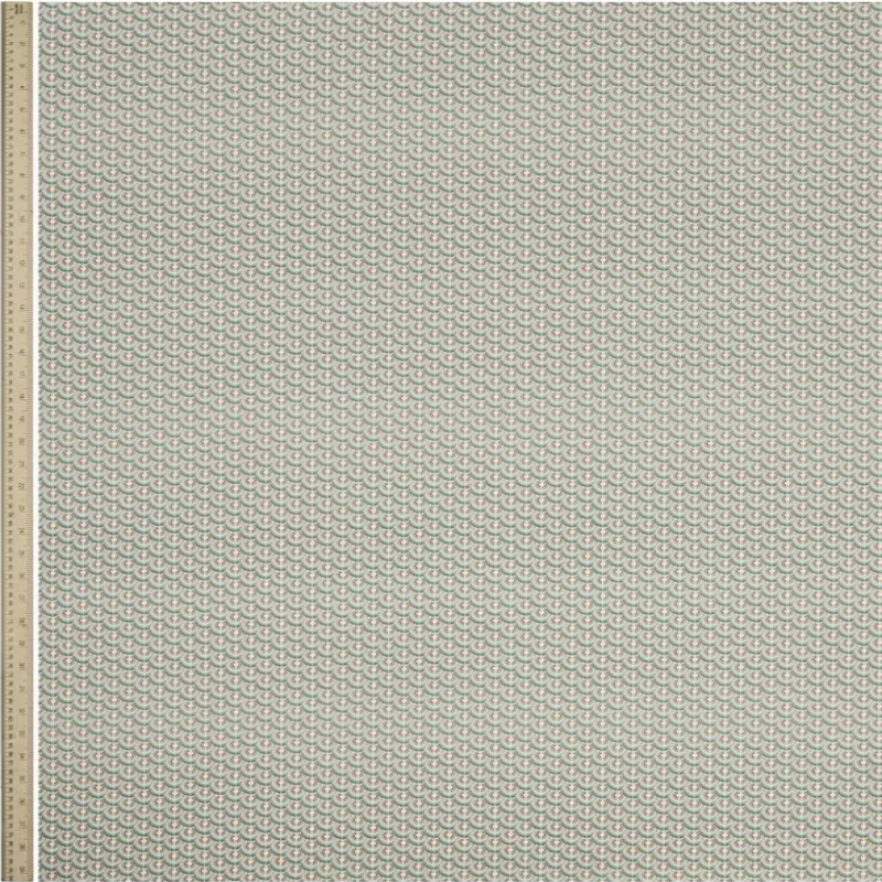 Scallop Spot Cotton in Robins Egg