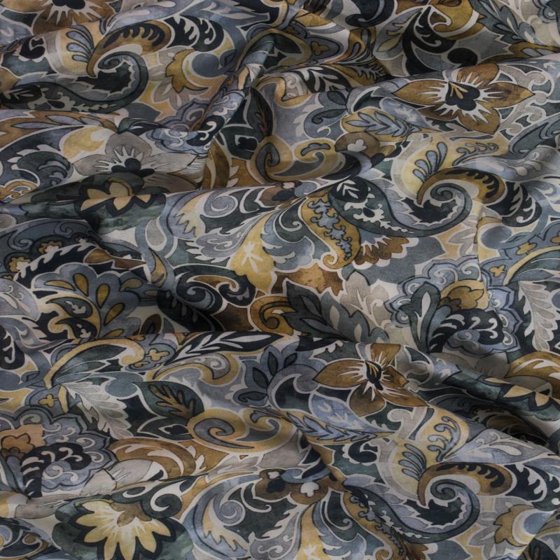 Printed Cotton Lawn Fabric - Painterly Paisley