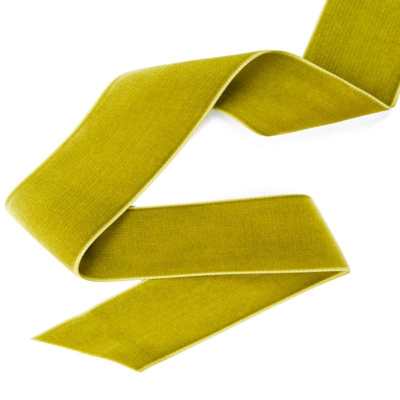 Double Velvet Ribbon Citrus 48 mm