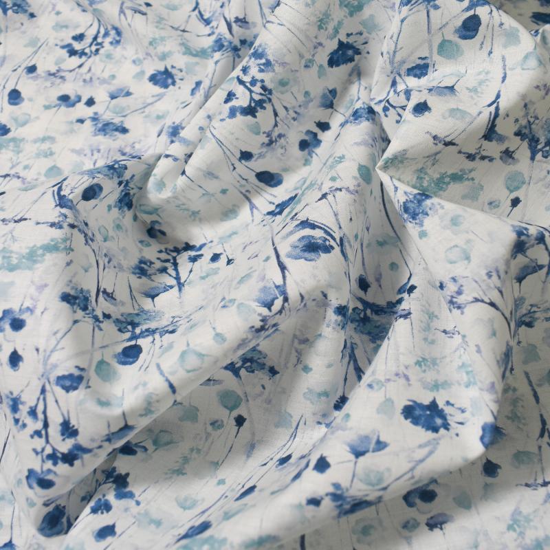 Japanese Kokka Cotton Lawn Fabric - Indigo