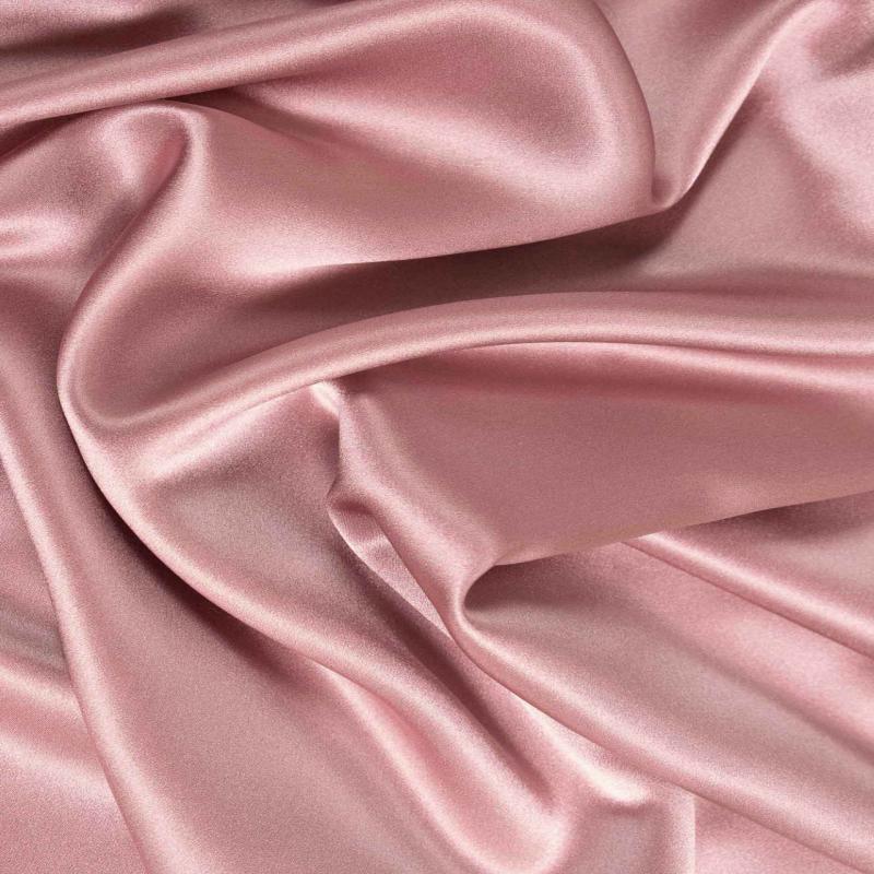 Silk Satin Fabric - Rosy