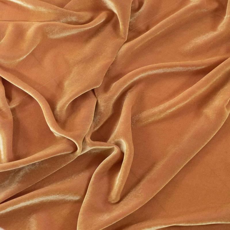 Golden Silk Velvet Fabric