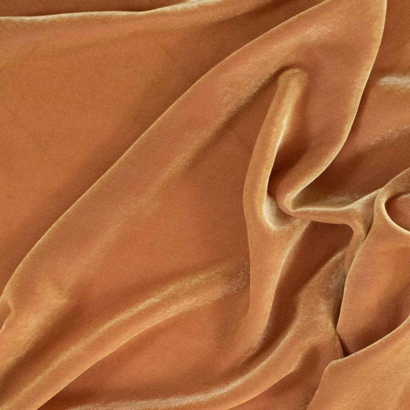 Golden Silk Velvet Fabric