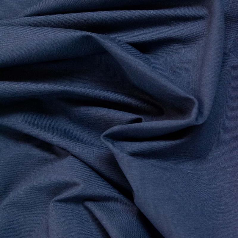 Organic Cotton Jersey Fabric Navy